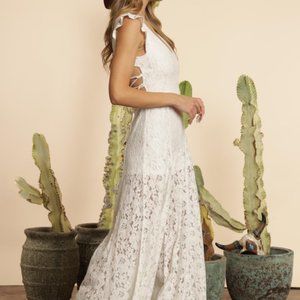 NWT Lace Wide Leg Jumpsuit